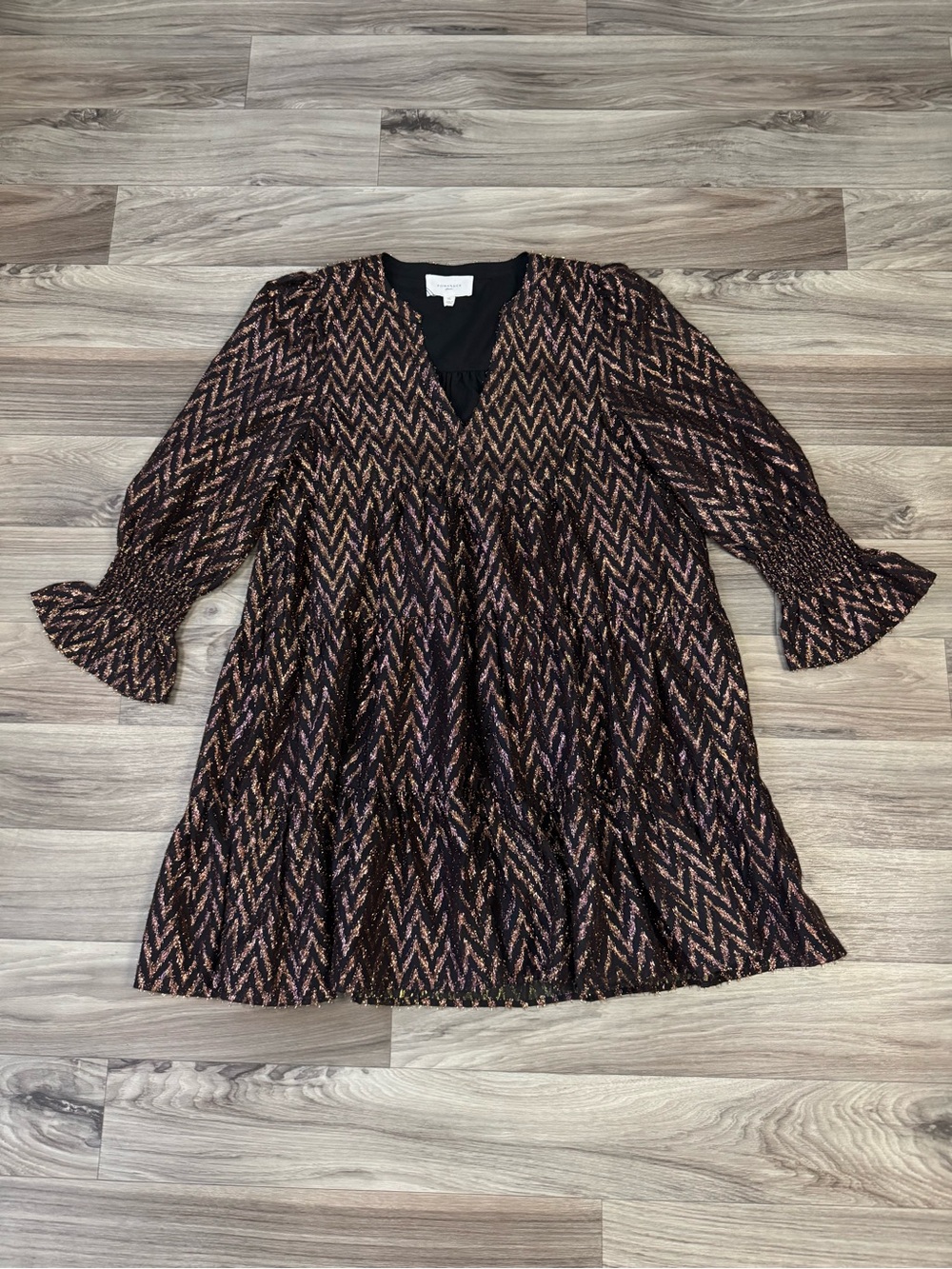 Tuckernuck Pomander Place Metallic Ikat Kenzo Dress Size Extra Large